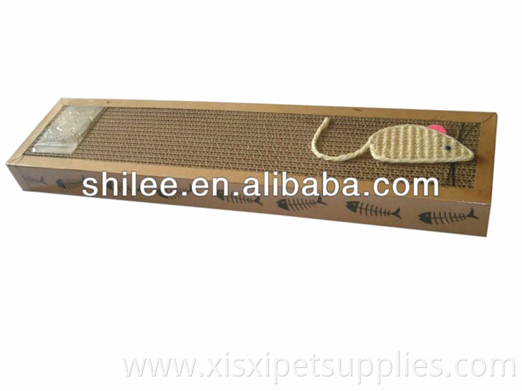 New design Cat scratch board 2 in 1 cat toy cat product with bell